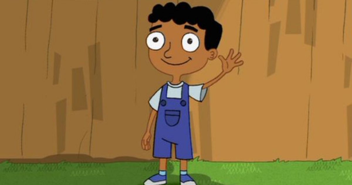 Baljeet waving in Phineas and Ferb